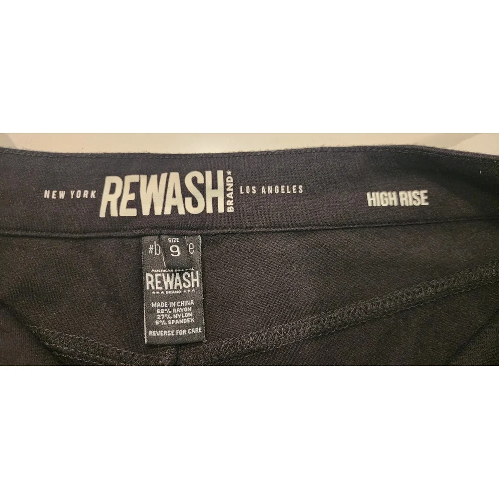 Rewash High Rise Black Skinny Stretch Pants Women's Juniors 9 - Picture 5 of 9